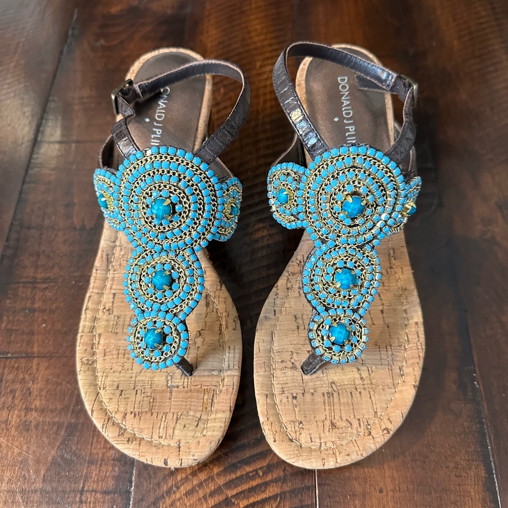 Donald J Pliner Wedge Sandals - Size 7